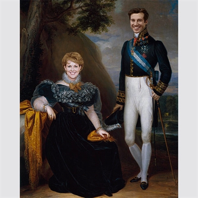 Custom Royal Portrait the Dukes of Quiroga from Photos,by myDaVinci - myDaVinci
